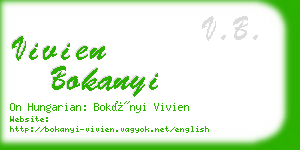 vivien bokanyi business card